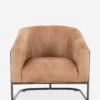 Gianni Leather Accent Chair -Lulu Andgeorgia Shop 108728 003 frt 1
