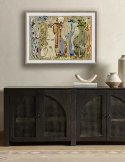 Blue Eyed Snake Woman Wall Art By Caroline Pinney