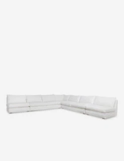 Winona Armless Corner Sectional Sofa 23 Winona Armless Corner Sectional Sofa -Lulu Andgeorgia Shop 34 WinonaArmless5PieceCornerSectional WhitePerformance 12845 1