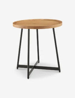 Gweneth Round Side Table -Lulu Andgeorgia Shop 90276 OAK 02 1