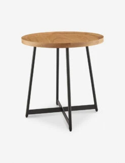 Gweneth Round Side Table -Lulu Andgeorgia Shop 90276 OAK 03 1