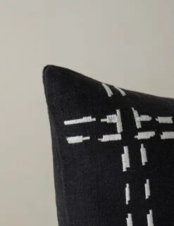 Accord Embroidered Pillow By Élan Byrd -Lulu Andgeorgia Shop AccordLinenLumbarPillowbyElanByrd Black Lumbar A0657277 182 Product