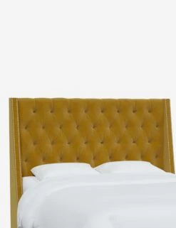 Admina Headboard -Lulu Andgeorgia Shop AdminaHeadboard CitronellaVelvet 120NB SVMNCCTRNLL