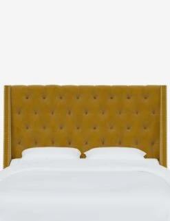 Admina Headboard -Lulu Andgeorgia Shop AdminaHeadboard CitronellaVelvet 120NB SVMNCCTRNLL 1