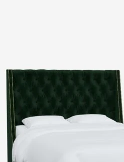Admina Headboard -Lulu Andgeorgia Shop AdminaHeadboard EmeraldVelvet 120NB GDMHRVLVEMR