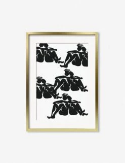 Over Here Print By Adrian Brandon -Lulu Andgeorgia Shop AdrianOverHereGoldFrame