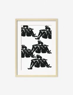 Over Here Print By Adrian Brandon -Lulu Andgeorgia Shop AdrianOverHereNaturalFrame