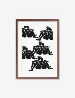 Over Here Print By Adrian Brandon -Lulu Andgeorgia Shop AdrianOverHereWalnutFrame