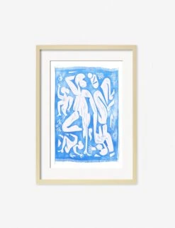 Picnic Print By Adrian Brandon -Lulu Andgeorgia Shop AdrianPicnicNaturalFrame