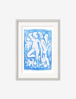 Picnic Print By Adrian Brandon -Lulu Andgeorgia Shop AdrianPicnicSilverFrame