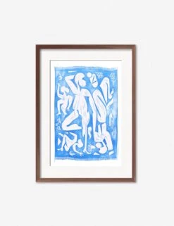 Picnic Print By Adrian Brandon -Lulu Andgeorgia Shop AdrianPicnicWalnutFrame