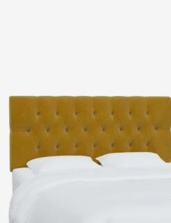 Amarise Headboard -Lulu Andgeorgia Shop AmariseHeadboard CitronellaVelvet 540TMNCCTRNLL