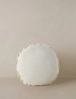 Arlo Linen Round Pillow -Lulu Andgeorgia Shop ArloLinenPillow Ivory Round A0657493 1331 1