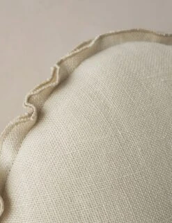 Arlo Linen Round Pillow -Lulu Andgeorgia Shop ArloLinenPillow LightNatural Round A0657494 1338 1
