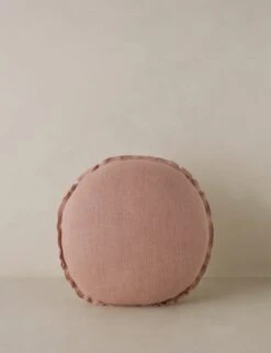 Arlo Linen Round Pillow -Lulu Andgeorgia Shop ArloLinenPillow Terracotta Round A0657498 1343 1