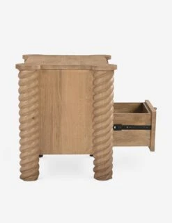 Treccia Nightstand By Gillian Segal For Moe's -Lulu Andgeorgia Shop BB 1031 24 Trecciasideopen silo