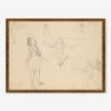 Ballet Dancers Rehearsing Wall Art By Edgar Degas