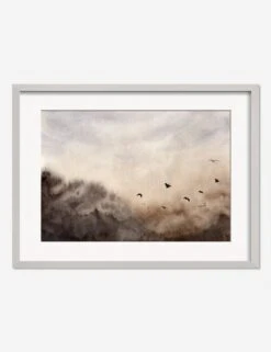 Bird Landscape Print By Renata Tot Ivezić 12 Bird Landscape Print By Renata Tot Ivezić -Lulu Andgeorgia Shop BirdLandscapeSilverFrame