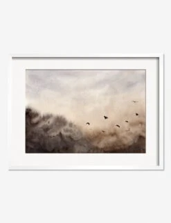 Bird Landscape Print By Renata Tot Ivezić 9 Bird Landscape Print By Renata Tot Ivezić -Lulu Andgeorgia Shop BirdLandscapeWhiteFrame