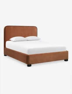 Bishop Platform Bed -Lulu Andgeorgia Shop BishopPlatformBedRustVelvet Queen L04715132046 Product