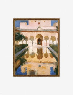 Hall Of The Ambassadors, Alhambra, Granada' Wall Art By Joaquin Sorolla Y Bastida -Lulu Andgeorgia Shop BronzeGoldFrameupdateHallofAmbassadors