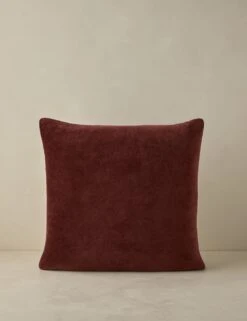 Carmine Velvet Pillow -Lulu Andgeorgia Shop CarmineVelvetPillow Sangria Square A0658536B1