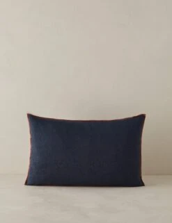 Carys Contrast Linen Pillow 29 Carys Contrast Linen Pillow -Lulu Andgeorgia Shop CarysContrastLinenPillow Indigo Brick Lumbar A0656774 4581 Product