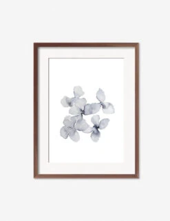 Frozen Leaves Print By Céline Nordenhed -Lulu Andgeorgia Shop CelineFrozenPetalsWalnutFrame