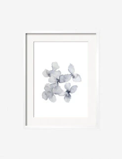 Frozen Leaves Print By Céline Nordenhed -Lulu Andgeorgia Shop CelineFrozenPetalsWhiteFrame