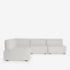 Solana Corner Sectional Sofa By Eny Lee Parker -Lulu Andgeorgia Shop ChaiseCornerSectionalSofa IvoryLinen120 WithoutBolster L0469142 2674 Front