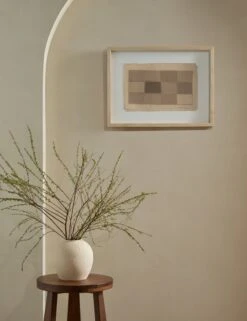 Checkered Earth Tones Wall Art By Shaina Page