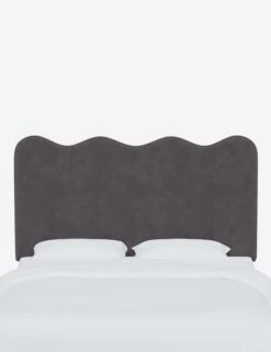 Clementine Headboard -Lulu Andgeorgia Shop ClementineHeadboard SteelVelvet 1431FTTNSTL 1