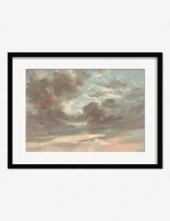 Cloud Study, Stormy Sunset Print By John Constable -Lulu Andgeorgia Shop CloudStudyStormySunsetBlackMatted