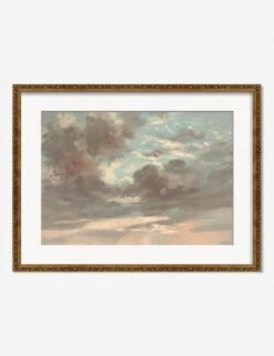 Cloud Study, Stormy Sunset Print By John Constable -Lulu Andgeorgia Shop CloudStudyStormySunsetBronzeGoldMatted
