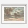 Cloud Study, Stormy Sunset Print By John Constable 3 Cloud Study, Stormy Sunset Print By John Constable -Lulu Andgeorgia Shop CloudStudyStormySunsetSilverMatted