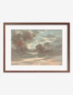 Cloud Study, Stormy Sunset Print By John Constable -Lulu Andgeorgia Shop CloudStudyStormySunsetWalnutMatted