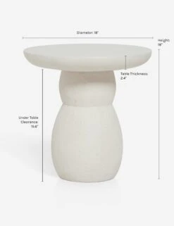 Clouded Round Side Table By Sarah Sherman Samuel -Lulu Andgeorgia Shop CloudedSideTable 3631