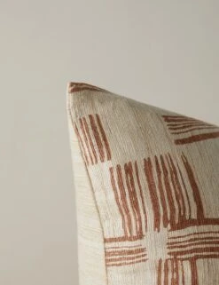Crossmarks Silk Pillow By Élan Byrd -Lulu Andgeorgia Shop CrossmarksSilkPillowbyElanByrd Terracotta Square A0657274 164 Product
