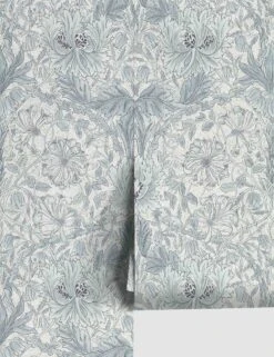 Pure Honeysuckle & Tulip Wallpaper By Morris & Co. -Lulu Andgeorgia Shop DMPN216524