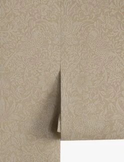 Pure Strawberry Thief Wallpaper By Morris & Co. -Lulu Andgeorgia Shop DMPU216019