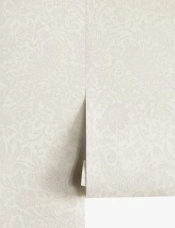 Pure Strawberry Thief Wallpaper By Morris & Co. -Lulu Andgeorgia Shop DMPU216021