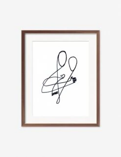 Love Print By Damienne Merlina -Lulu Andgeorgia Shop DamienneMerlinaLoveWalnutFrame