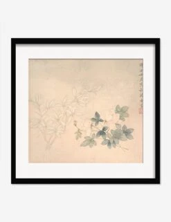 Flower Study 1 Print By Yun Bing -Lulu Andgeorgia Shop FlowerStudy 1BlackMatted
