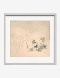 Flower Study 1 Print By Yun Bing -Lulu Andgeorgia Shop FlowerStudy 1SilverMatted