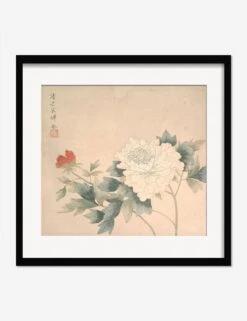 Flower Study 2 Print By Yun Bing -Lulu Andgeorgia Shop FlowerStudy 2BlackMatted
