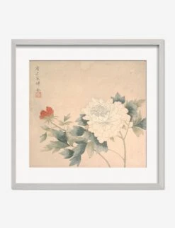 Flower Study 2 Print By Yun Bing -Lulu Andgeorgia Shop FlowerStudy 2SilverMatted