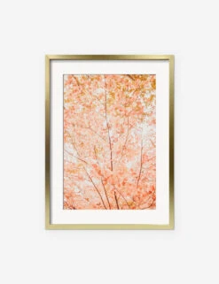 Pastel Fall Tree Photography Print By Ingrid Beddoes -Lulu Andgeorgia Shop IngridPastelFallTreeGoldFrame