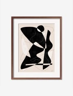 Intricate Black Print By Jan SkÃ¡celÃ­k -Lulu Andgeorgia Shop IntricateWalnutFrame