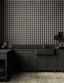 Vintage Check Textured Peel + Stick Wallpaper By Jeremiah Brent -Lulu Andgeorgia Shop JB4215 contrast vintage check peel stick wallpaper kitchen 3 L G