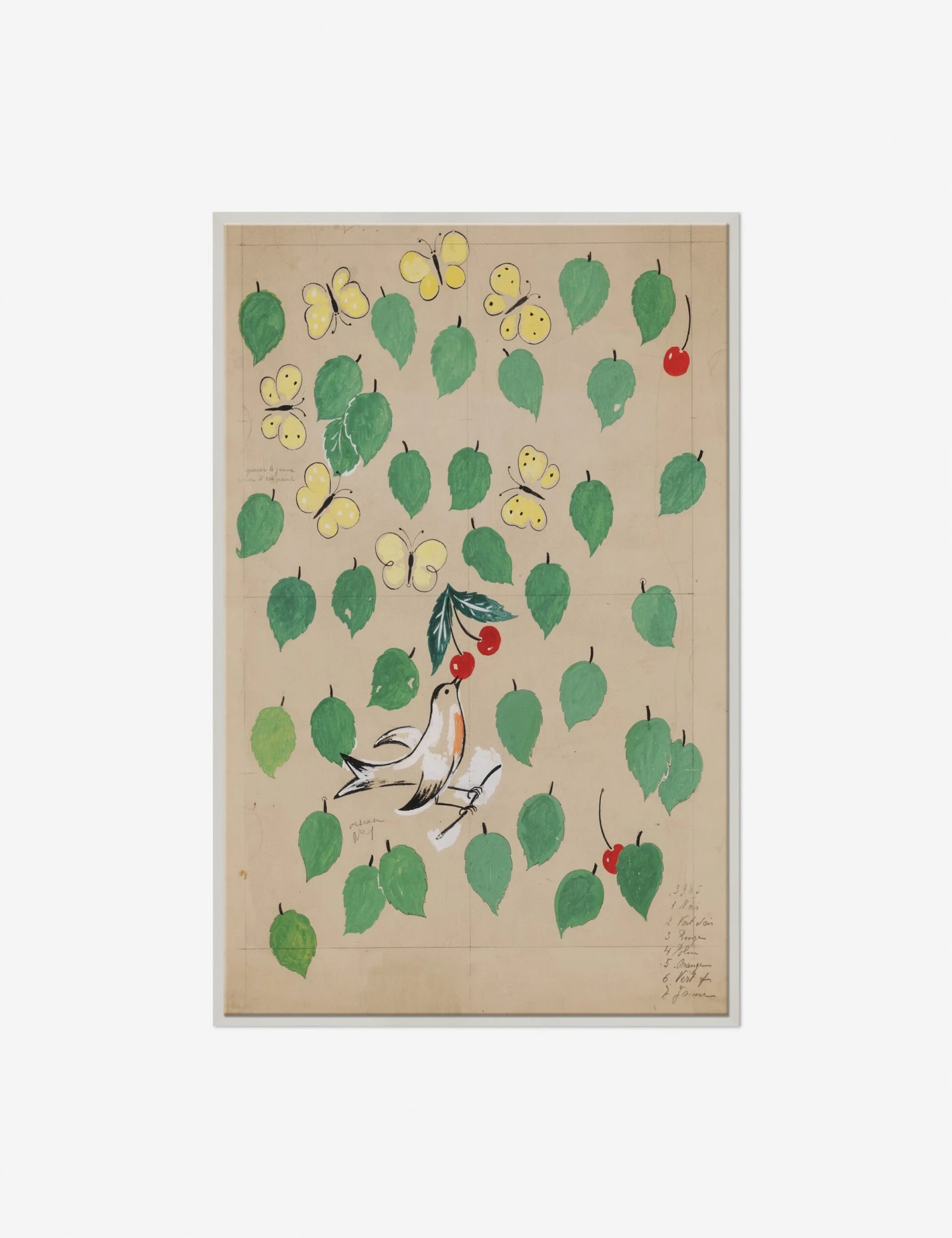 Cherries Print By Paule Marrot 1 Cherries Print By Paule Marrot